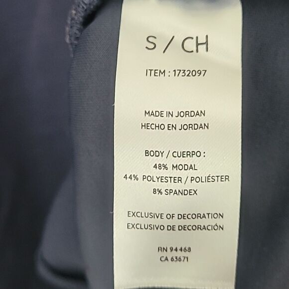 SAGE Collective Blue Long Sleeve Oversized Crew Neck Top with Pockets.Size Small - Picture 8 of 9